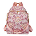 Convertible Shoulder Stylish Luxury Designer Flower Simple Fashion Antitheft Ladies Backpack Bags