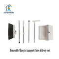 Rotating PET Broom and Dustpan Set with Magnetic Holder for Household Cleaning