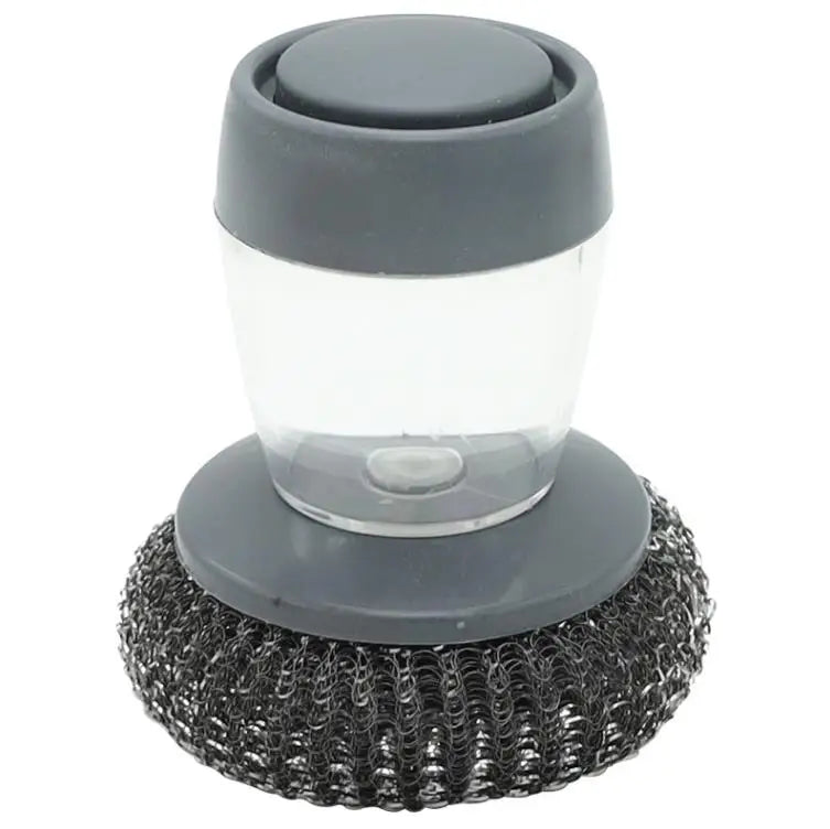 2 in 1 Sponge Automatic Liquid Dish Brush Scrubber Kitchen Dishwashing Pot Pressing Cleaning Brushes With Soap Dispensing