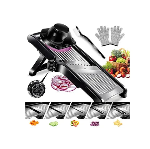 Adjustable Stainless Steel Food Vegetable Slicer Vegetable Chopper and French Fry Cutter for Kitchen Cheese