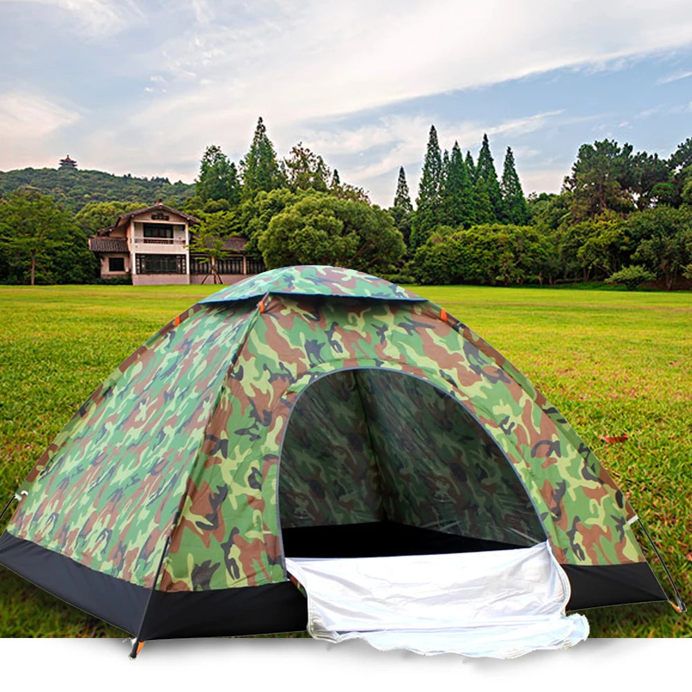 2-3 Person Camouflage Manual Tent for Camping and Outdoor Activities Wholesale