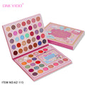 58+12 Color Chemical Powder Waterproof Radiant Finish ONEYIOO Eye Shadow Palette Cardboard Eyeshadow Private Label