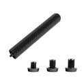 Lightweight 8 Inch Carbon Fiber Pool Cue Extension Billiard Snooker Stick Extender With Bumper Back Screw