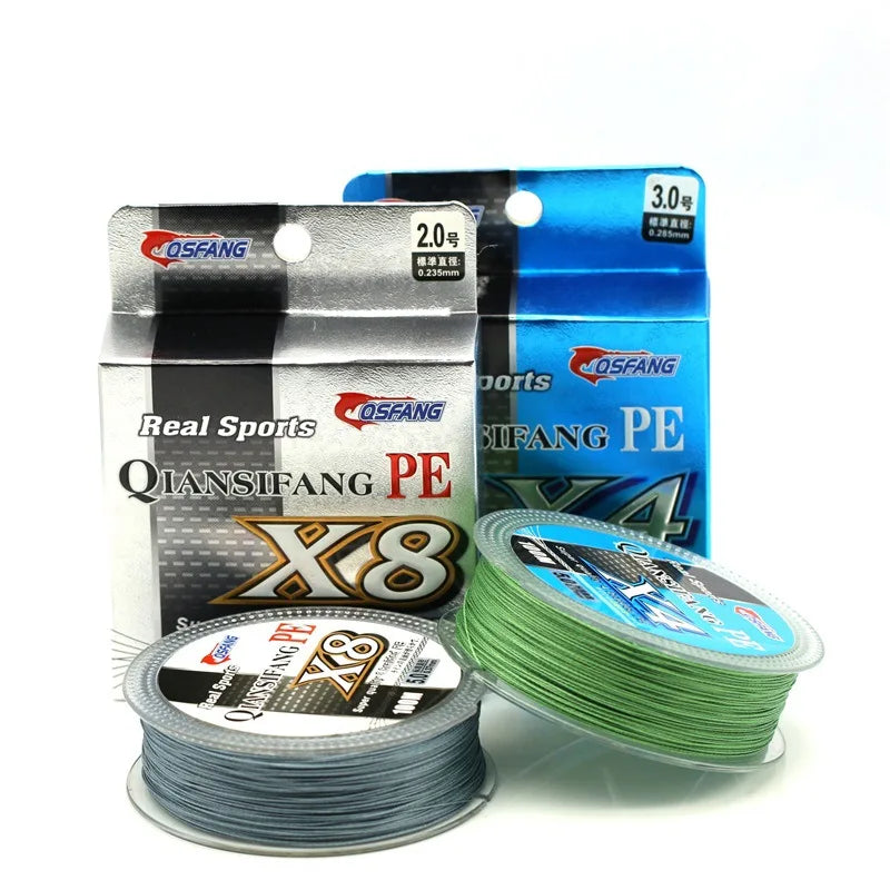 SNEDA 8X Braided PE Lines at 100m Fishing Line Double Color Super Powered Braided Line