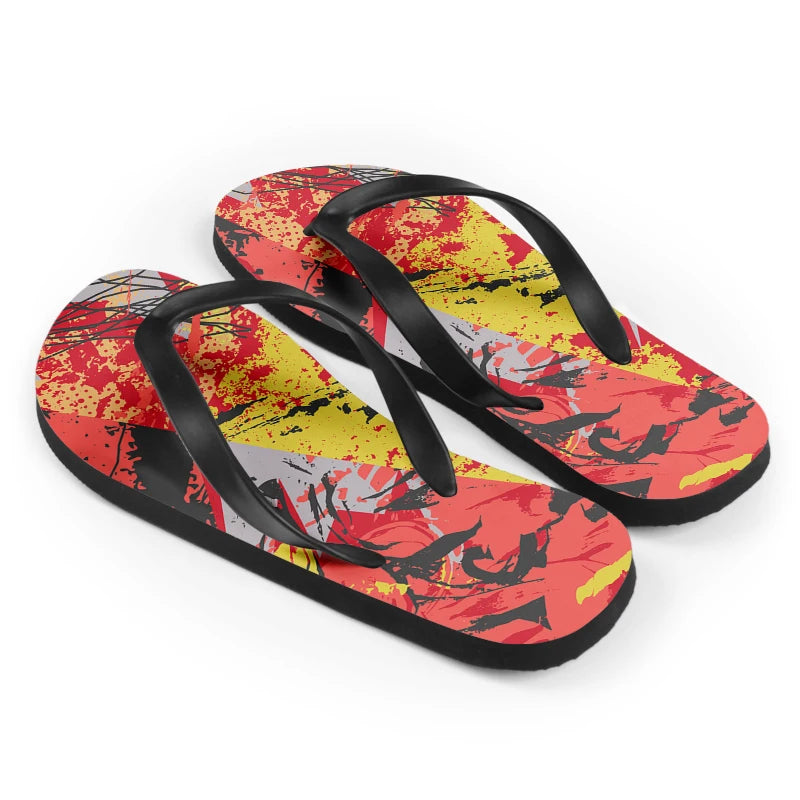 Customize Style Flat Shoes Fashion Slipper Women Beach Sandals Outdoor Casual One Thong Slipper