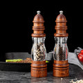 Manual Rubber Wooden Pepper Grinder Wooden Spice Mill Set Grinder Salt Kitchen Gadgets Herb & Spices Tools