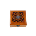 Manufacturers Luxury Embossed Brand Logo MDF Wood Cosmetics Jewelry Watch Bracelet Packaging Box with Recycled Materials