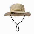 Men's Camouflage Tactical Boonie Hat Wide Brim MC Fishing Hat Cap for Climbing Hunting Shooting Sun Visor Sports Bucket Hat Cap