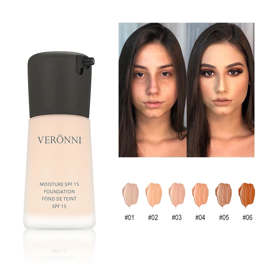 30ml Waterproof Matte Foundation Makeup Base Cream Face Makeup Liquid Long-lasting Foundation