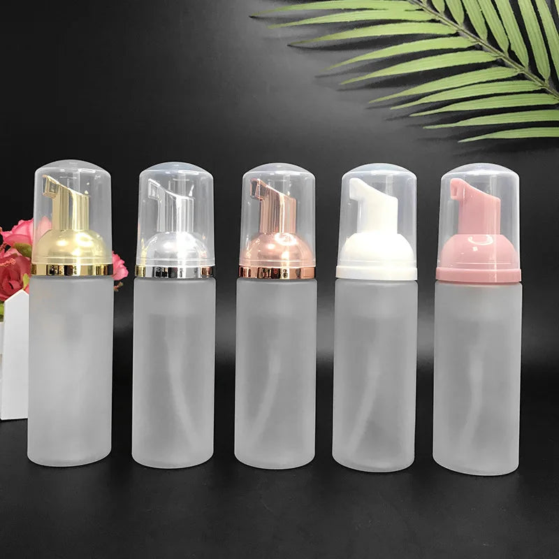 Private Label Professional Eyelash Extension Shampoo Reusable 30ml 50ml 60ml Lash Cleanser Foam Bottle for Beauty & Makeup