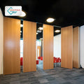 Acoustic Panels 65mm Thick 28-35 DB Sound Insulation Movable Partition Wall Sliding System Aluminum Alloy Frame for Schools