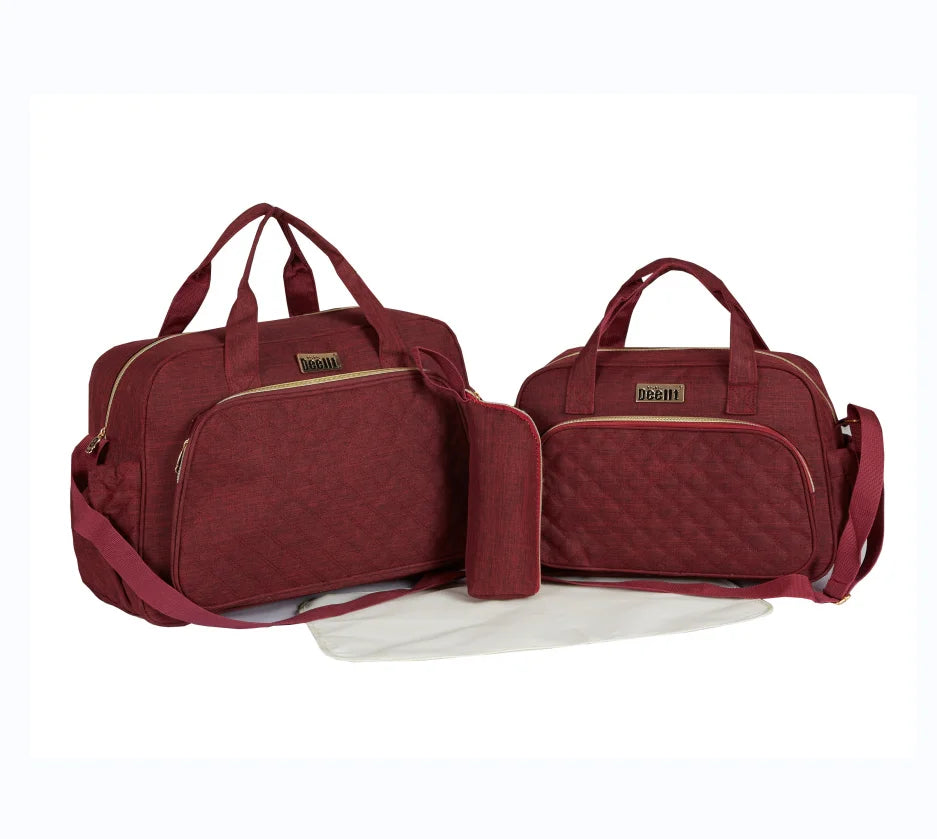 Deellt Factory Hot Sale Folding Travel Diaper Bag Portable Storage Thickened Waterproof Large Capacity Tote Bag Plaid Bag