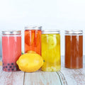 Beixuan round straight plastic PET drinking 16oz juice bottles with caps