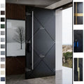 China Top Manufacturer Modern Cast Aluminum Exterior Doors Metal Security Soundproof Pivot Entry Door with Smart Lock