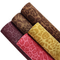 0.7-0.8mm*1.37m Wholesale High-Quality Pearlescent Leopard Faux Leather for Making Gift Box Decoration/ Bags/Toys  Pu Leather