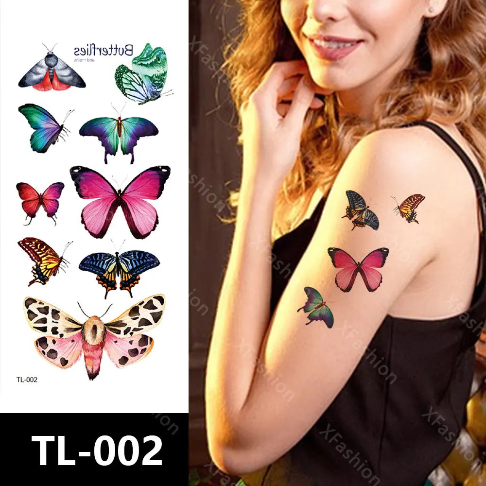 Colorful Temporary Tattoo Sticker Fashion Water Transfer Waterproof Tattoo Sticker