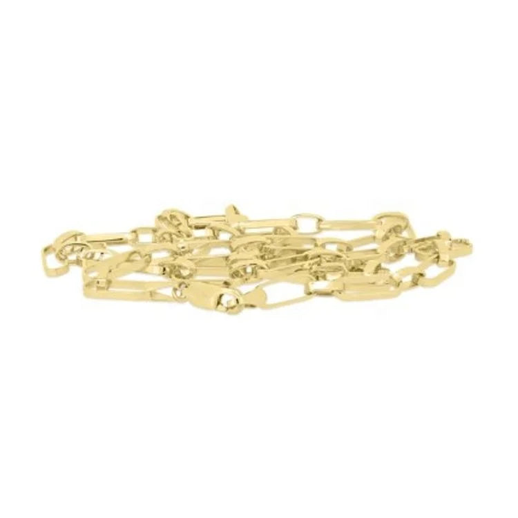 Paperclip Chain 45cm 18k 2.2mm Gold Necklace Chain MegaBDM