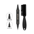 Beard Filling Filler Pencil Brush Kit Tattoo Stick Eye Brows Double Head Filler Fork - Medium Black Gray  Beard Liner Pen