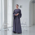 Classical Loriya Benefit Dress Plain Closed Abaya Women's Dresses Islamic Clothing Wholesale Abaya Women Muslim Dress for Summer