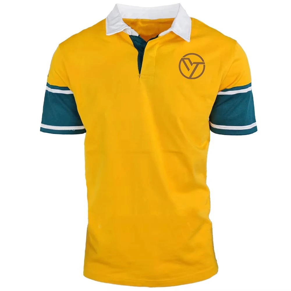 Wholesale Custom Print Embroidery Logo Short Sleeve Team Rugby Polo Jersey