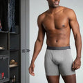 Custom Men's Comfort Soft Cotton Underwear Breathable Boxer Briefs and Shorts Trunks in Stretch Fabric Sous Vetement Homme