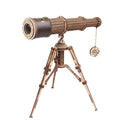 Robotime Rokr Educational Toys DIY Wood Crafts ST004 Monocular Telescope 3D Wooden Puzzles for Dropshipping