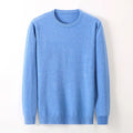 New Men's Knitwear Round Neck Base Sweater Thin Sweater Slim Men's Top Solid Color Knitwear for Men
