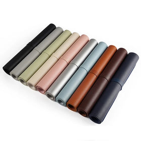 Factory Custom Size Print Non Slip PVC PU Leather Desk Pad Gaming Protector Office Table Mat Mouse Pad