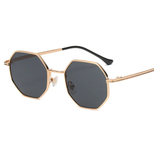 New Fashion Women's Classic Retro Metal Multilateral Men's Wholesale Sunglasses