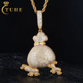 Fashion Jewelry Custom 925 Sterling Silver Moissanite Diamond Luxury Iced Out Ants Carrying Money Pendant for Men