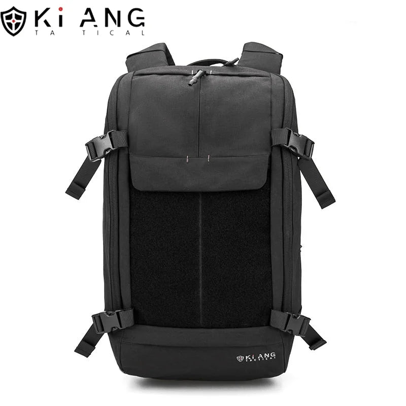 KIANG Fashion 50L Tactical Backpack 15.6-inch Casual Laptop Backpack Outdoor Travel Hiking Bag With Custom Patches