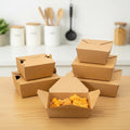 Manufacturer Packages Food Box Packaging with Custom logo Printing Greaseproof Paper Boxes Disposable Eco-friendly