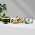 Ready to Ship  15ml 30m 50ml  100ml 200ml Custom logo Luxury Silver  Cosmetic Plastic Containers Acrylic Cream  Jars