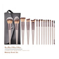 Brand New 14pcs Fashionable Champagne ABS Makeup Brush Set Eye Makeup Foundation Concealer Includes Bag Packaging New Currents
