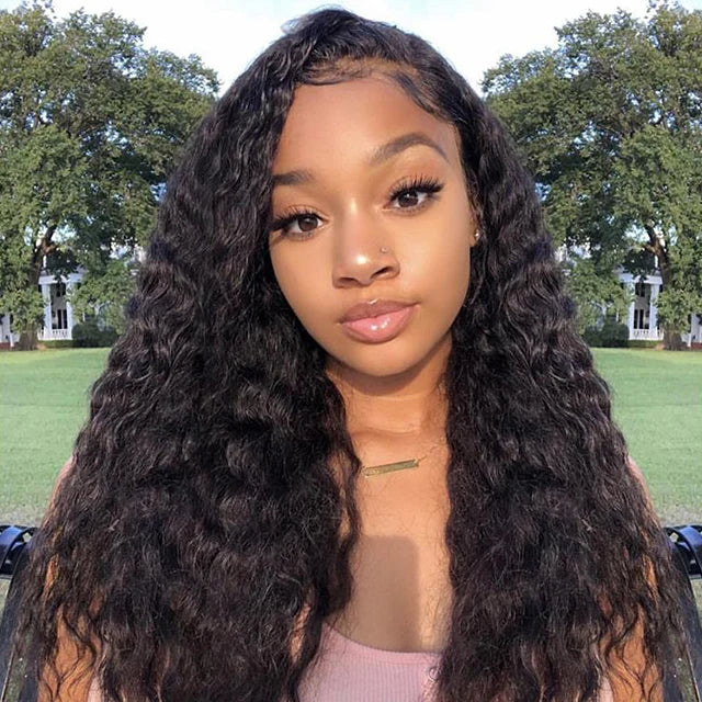 Unprocessed Remy Raw Virgin Hair Brazilian HD Transparent Lace Wig 13x6 Water Wave Lace Front Human Hair Wigs for Black Women