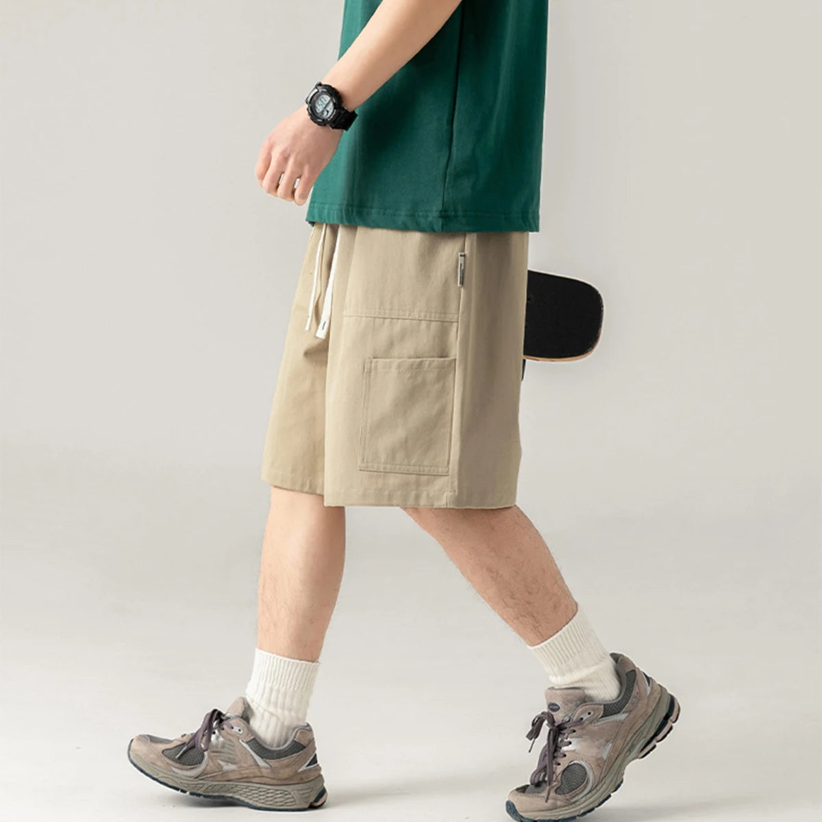 Gelan Summer Men's Shorts Cargo Five Quarter Pants Casual Pants Loose Shorts Pants Custom Cotton Printing Shorts