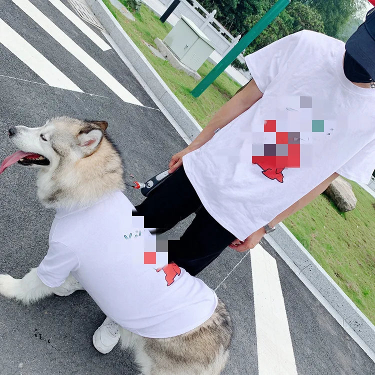 S~4XL Stocked Matching Cloths Shirt for Dog Owner Whole Family