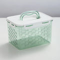 Kitchen Fridge Organizer Rectangular Foldable PP Storage Box 4 Liter Food Storage Containers with Locking Lids