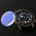 Seiko Brand SKX007 SKX011 New SPRD Wristwatch Parts Flat 31.5*4.5mm Watch Crystal with Stepped Edge Sloping Ceramic Bezel
