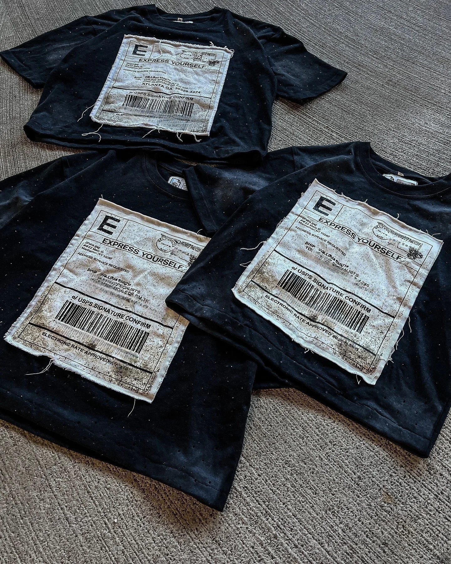 US Free Tex Custom OEM Mens Shirt Boxy Fit Screen Print DTG Printing Rhinestone Acid Wash Distressed 280gsm TShirt for Men