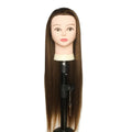 Hot Sell Cosmetology Mannequins Synthetic Hair Practicing Training Teaching Head Training Doll Head for Hairdresser