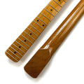 9.5 Inch Radius Glossy 22 Frets Roasted Maple Neck ST Electric Guitar Neck for Luthier Guitar