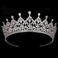 Korean Jewelry Bridal Hair Accessories for Wedding Copper Cubic Zircon Bridal Headband Crystal Crown BC6964