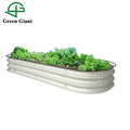 Wholesale Gardening 8'' Tall 4-in-1 Grey Modular Corrugated Metal Raised Garden Bed Planter Box Kit