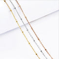 316 Stainless Steel Jewelry Chain Light Cross Clip Pearl  Clavicle Chain Titanium Steel Necklace