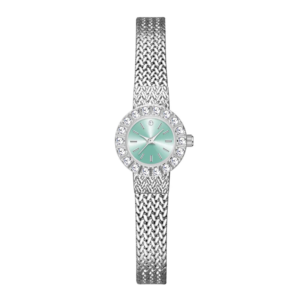 Newest BS Customized Logo Antique Fashion Sport Luxury Women Quartz Watch Braided Stainless Steel Waterproof Lightweight