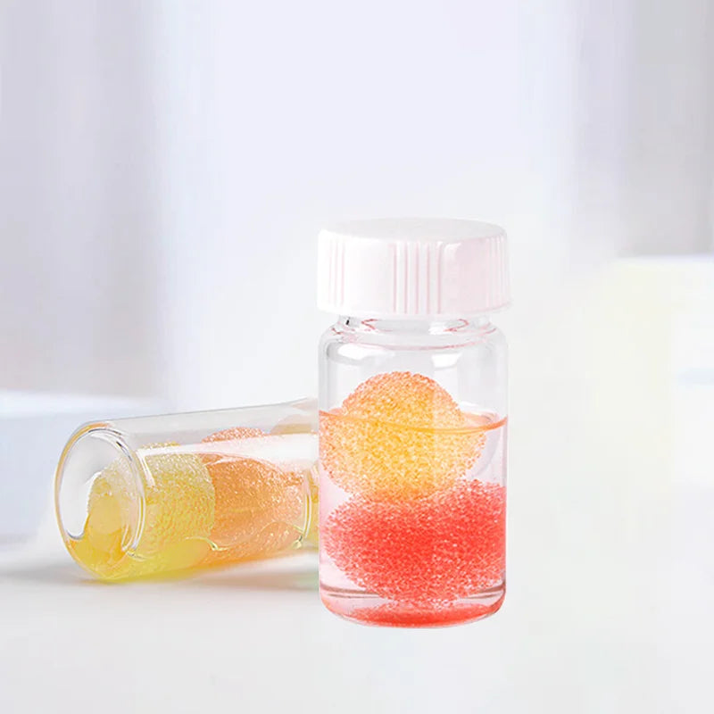 Residue Stain Lash Cleaner Tool Lash Extension Tweezers Glue Cleanser with Sponge Ball Glue Remover Ball Lash Tweezer Cleanser