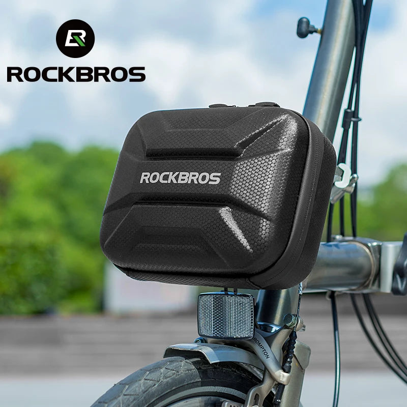 ROCKBROS Bicycle Bike Hard Shell Front Handlebar Bag Electric Scooter Front Panniers Bike Bag