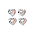 Fit Original Pan Charms Bracelet 925 Silver Couple Hands Heart Bead for Women Girl Jewelry Women Making