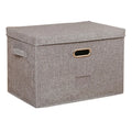 Washable Square Cotton and Linen  Fabric Cube Collapsible Multi-functional Folding and Creative Japanese Cover Storage Box